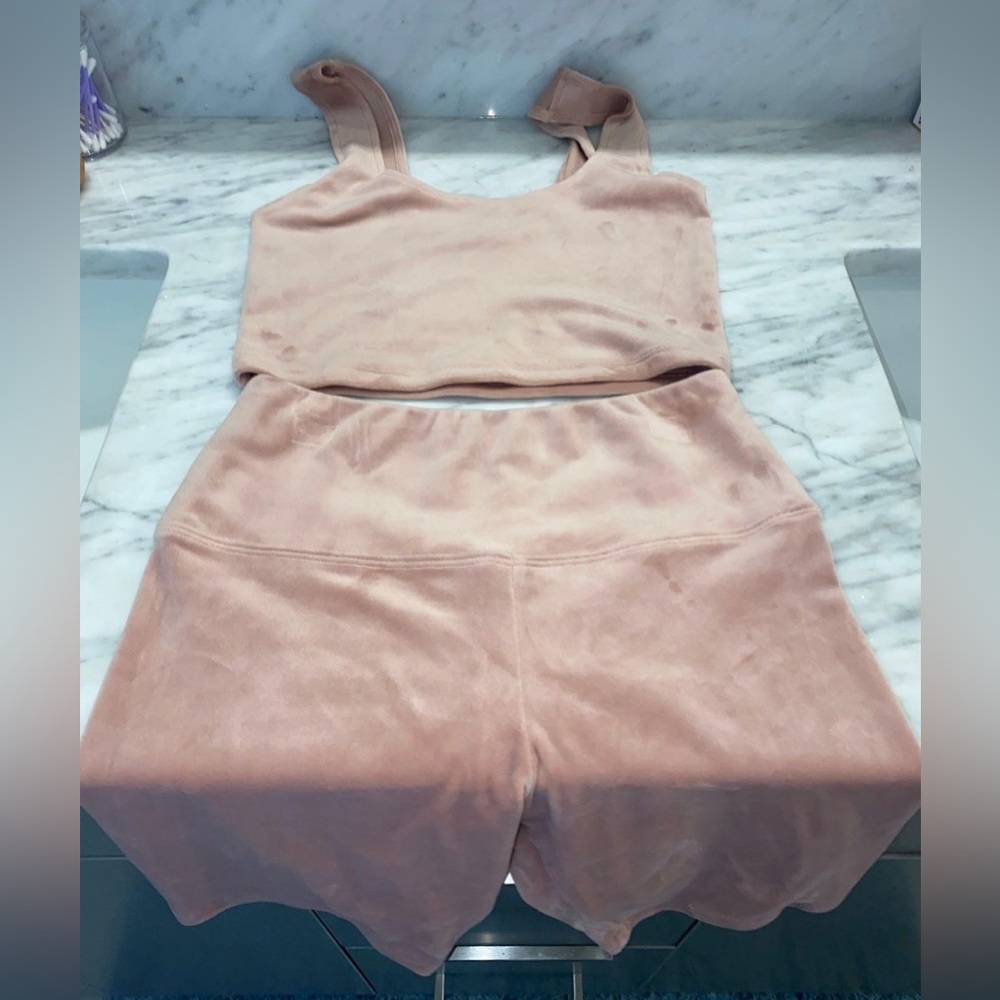 Target Colsie Velvet Biker Short Set